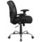 Emma and Oliver Big & Tall 400 lb. Rated Mesh Swivel Ergonomic Task Office Chair with Height Adjustable Back and Arms